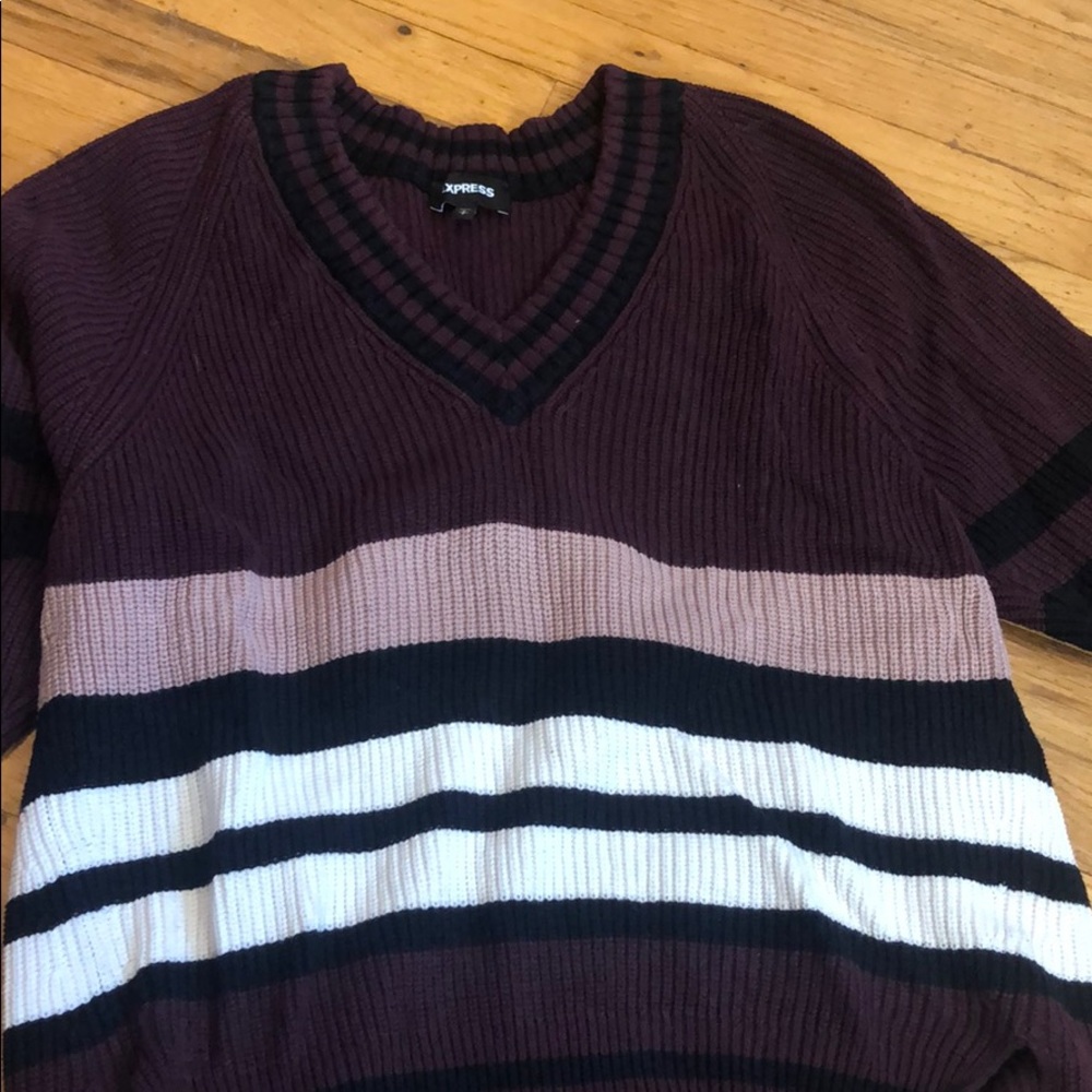 Express high low sweater